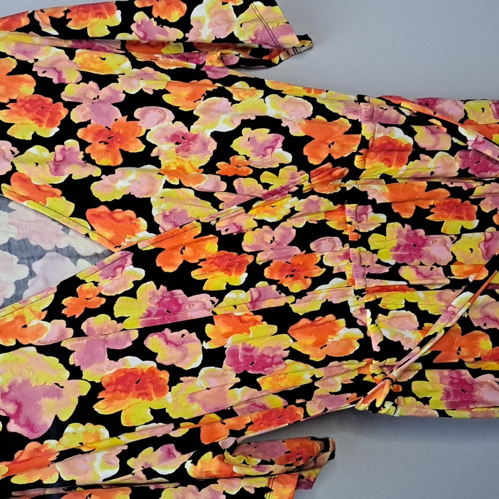 Jason Wu Pastel Floral Rayon Dress Size Large - Picture 2 of 8